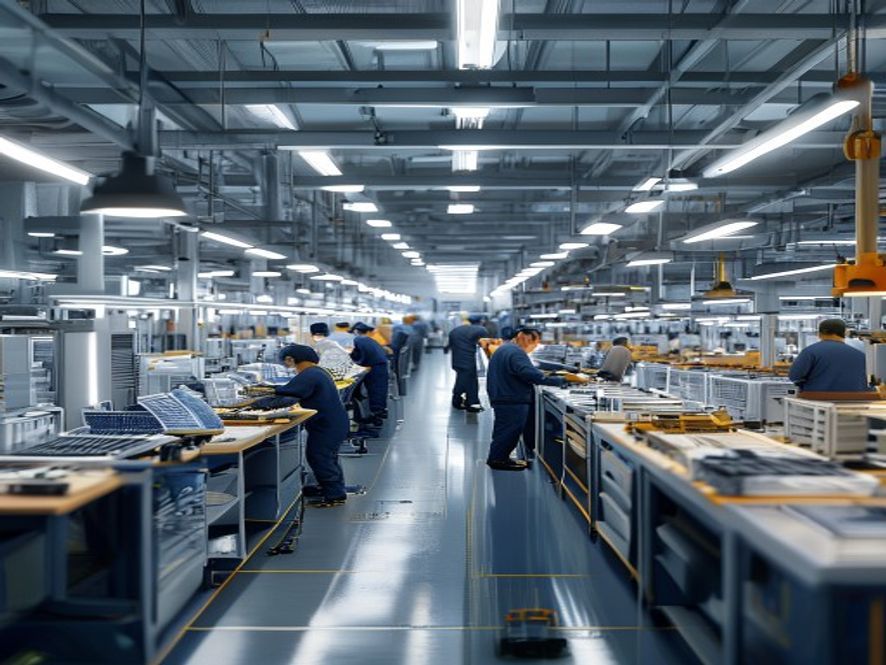 Custom OEM factory assembly line for solar energy cabinets